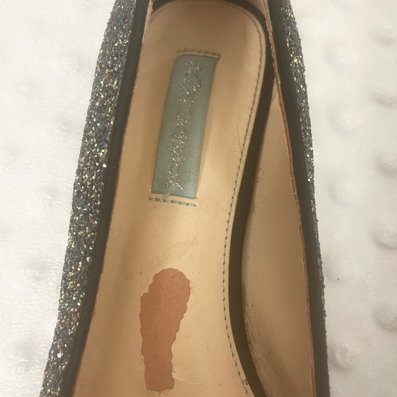 Betsey Johnson Amory Bow Glitter Flats Size 7.5 GUC - Picture 4 of 8